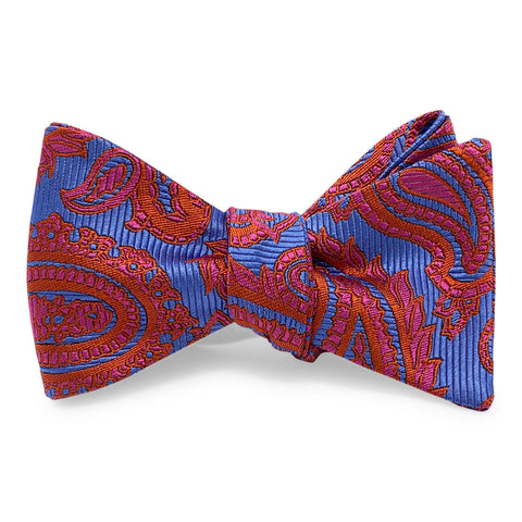Paisley: Bow - Blue/Red